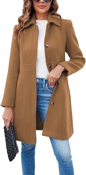 Full-length women's trench coat, classic yet modern, offering stylish protection as fall outerwear.