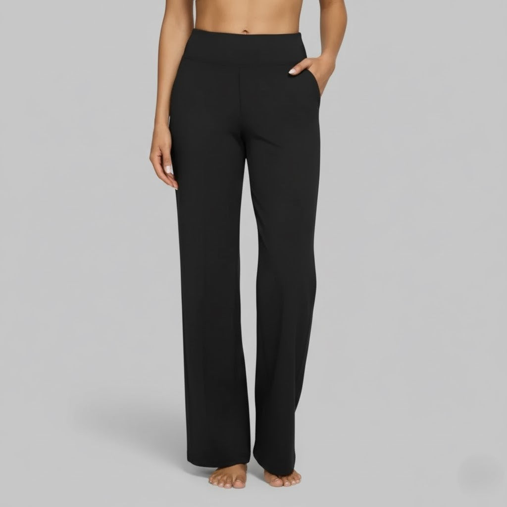 Women's white stretch pants, a comfortable and stylish option for everyday outfits.