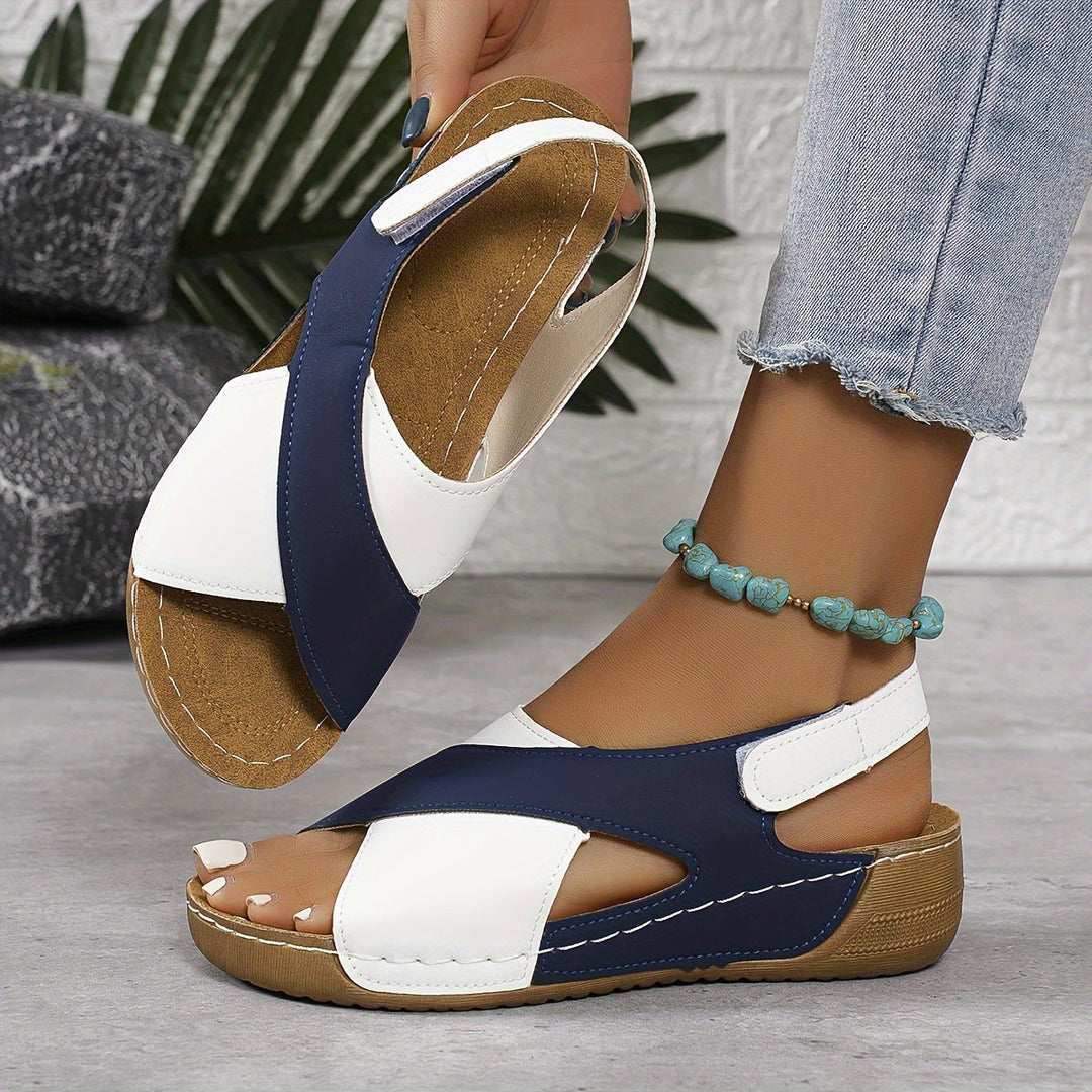 Adventure-ready women's hiking sandals. Comfortable outdoor footwear for travel, walking & summer exploration.
