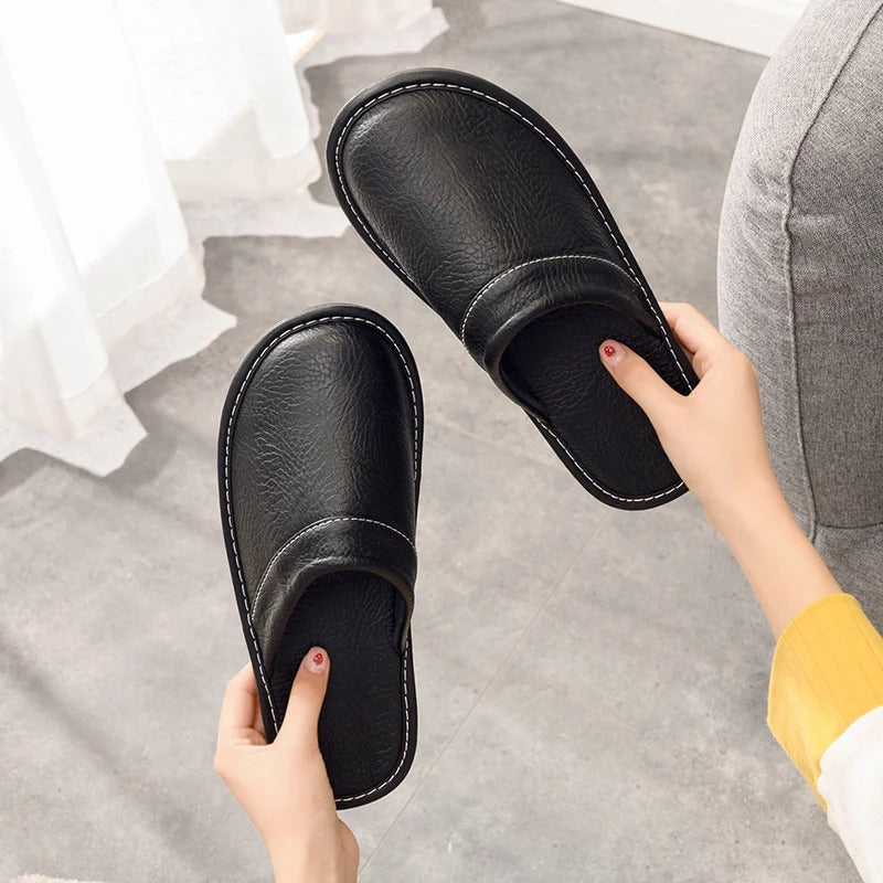 Soft women's house shoes, offering cozy comfort and stylish relaxation at home.