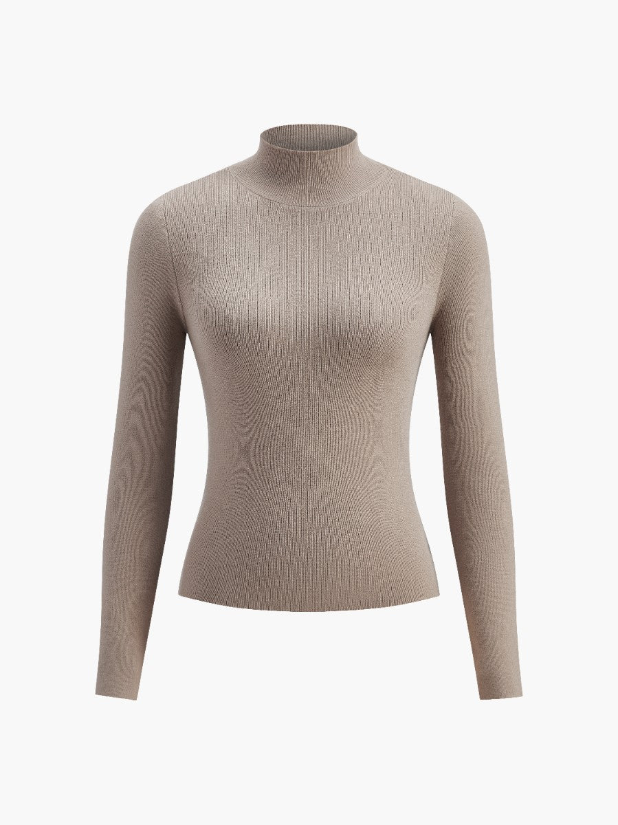 Versatile women's mock neck popover, perfect for layering or wearing alone in spring