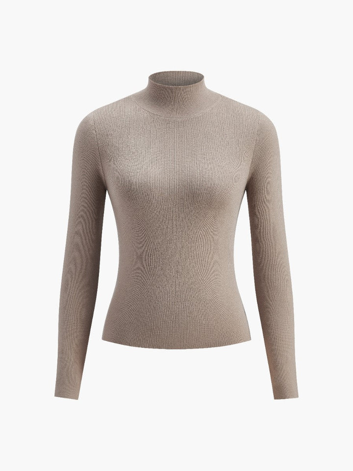 Versatile women's mock neck popover, perfect for layering or wearing alone in spring