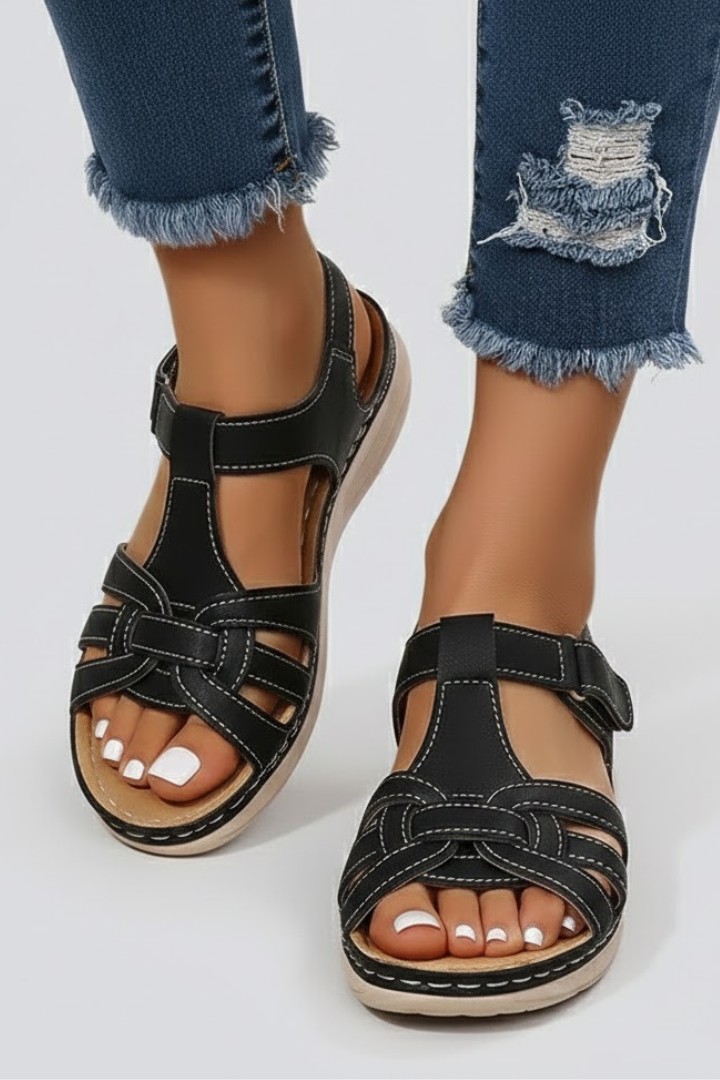 Women's versatile open toe strap sandals providing ultimate comfort for any casual occasion.