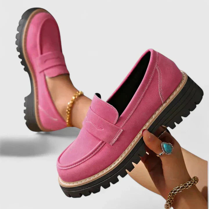 Orthopedic slip-on loafers for women, designed for comfort and casual style.