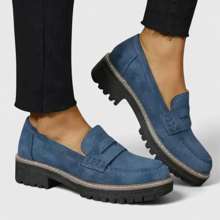 Stylish women's flat shoes, orthopedic loafers offering all-day comfort.