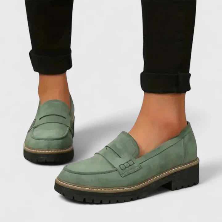 Comfortable women's loafers, orthopedic design with easy slip-on convenience.