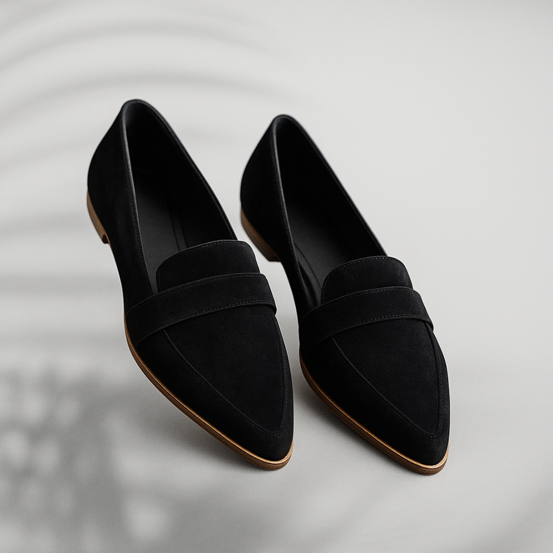 Women's comfortable slip-on toe loafers for casual wear, front view