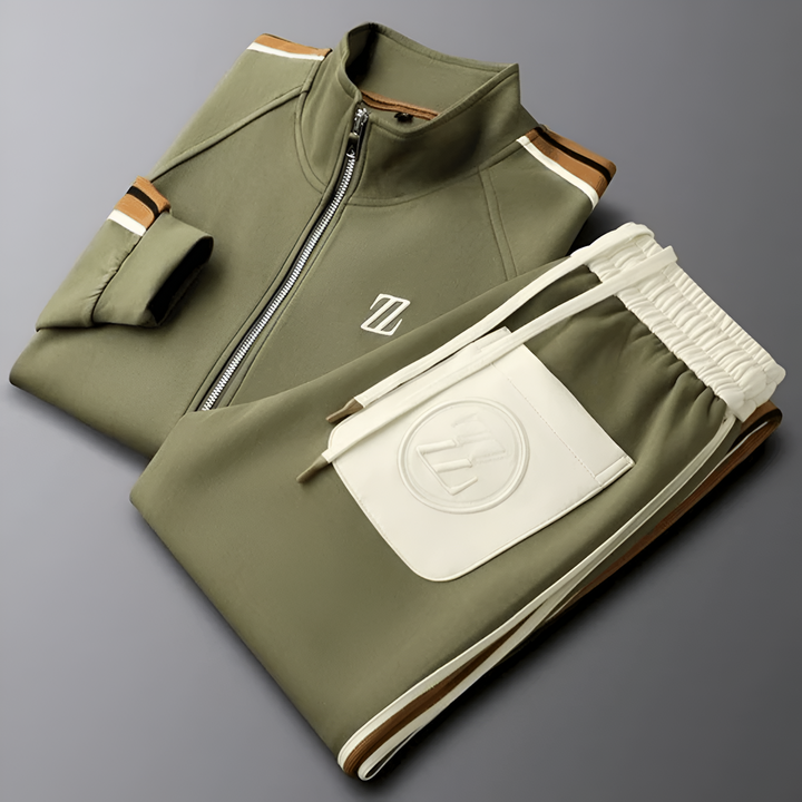 Timeless women's comfortable tracksuit set, blending athletic style and fashion.