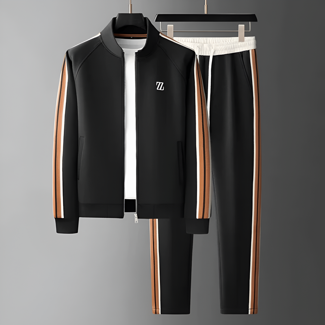 Versatile women's athletic fashion tracksuit set for various activities.