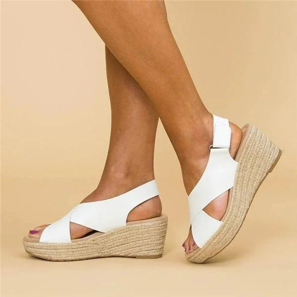 Chic women's wedge sandals, incredibly comfortable & stylish summer footwear for versatile wear.