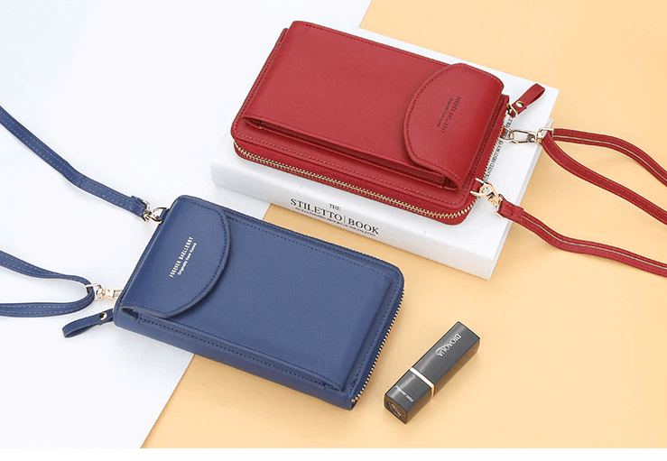 Elegant women's PU leather crossbody bag, compact design, adjustable strap, stylish for any event.