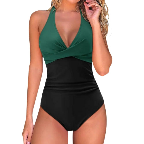 Women's swimwear with advanced tummy control and push-up, designed for a sleek and elegant appearance.