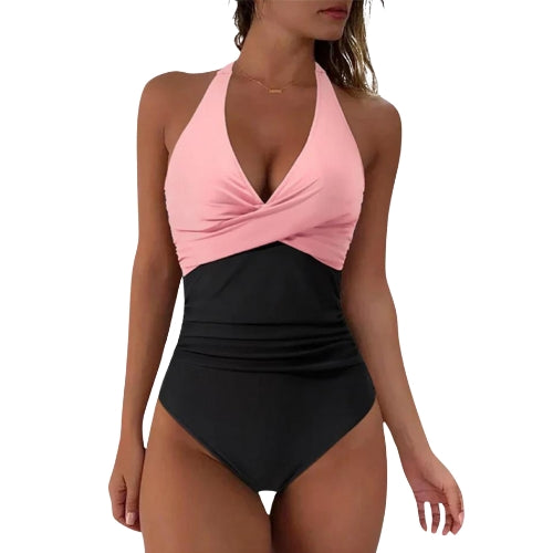 Beautiful women's swimsuit with tummy control and push-up effect, perfect for a confident beach day.
