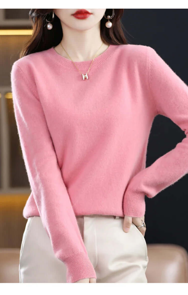 Everyday women's sweater: soft, stylish, and comfortable knitted top for fall.