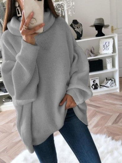 Elegant women's turtleneck sweater, ideal for casual wear or dressing up, offering ultimate cozy warmth.