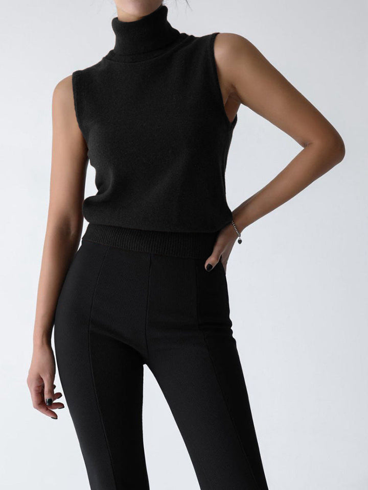 Cozy & chic women's turtleneck sweater, a warm knit top for elegant fall and winter fashion.