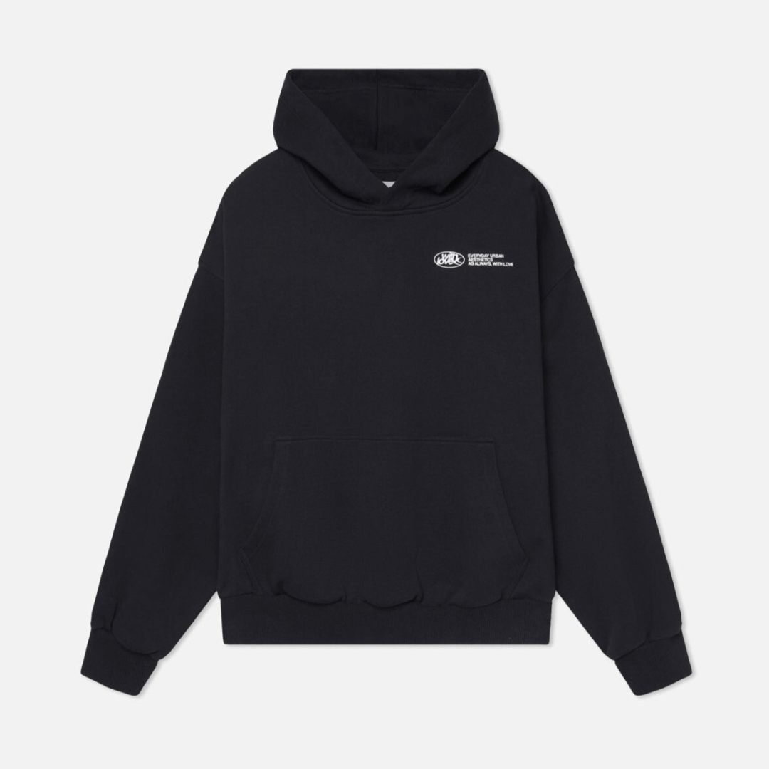 Woman wearing a cozy warm hoodie, perfect for relaxed everyday comfort & casual style.