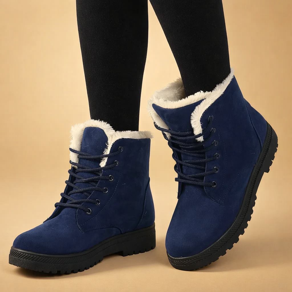 Fashionable women's warm winter ankle boots. Cozy, comfortable & stylish for cold weather.