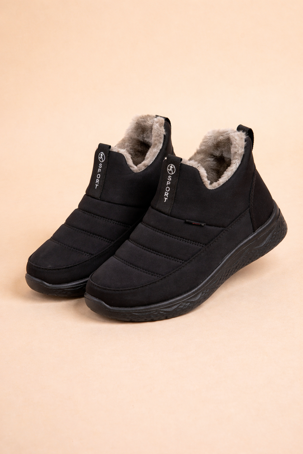 Warm women's winter ankle boots; waterproof, stylish, and cozy for casual wear in fall and winter.