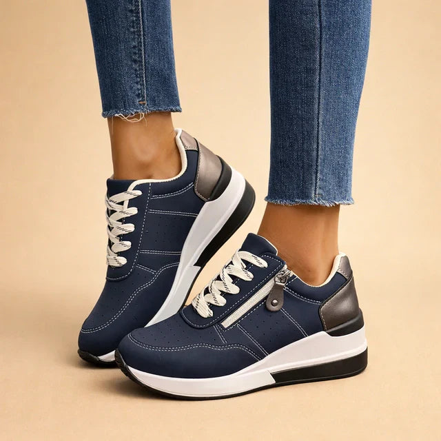 Versatile women's cushioned low-top sneakers, ideal for everyday wear, walking, and casual women's fashion.