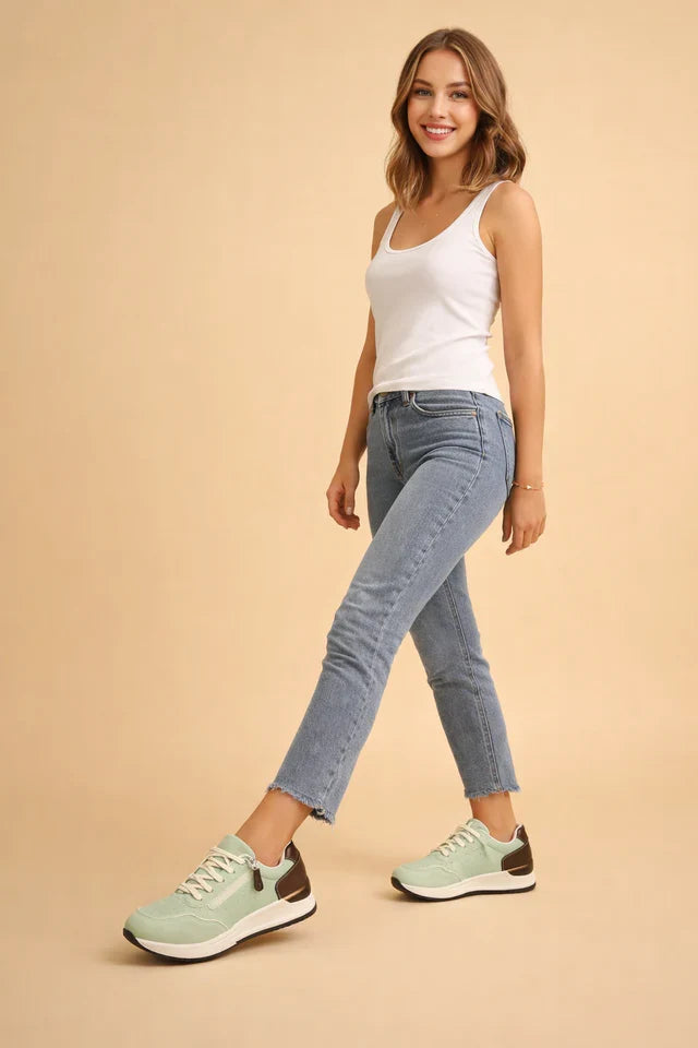 Everyday women's comfortable sneakers; low-top design with cushioning provides ultimate casual footwear comfort.