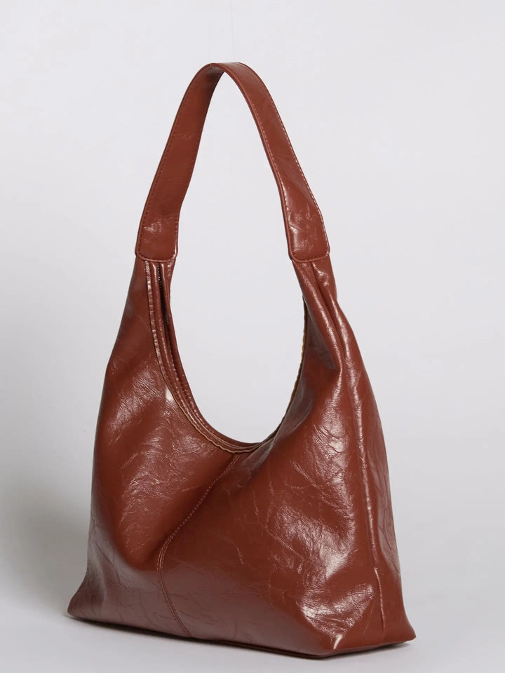 Professional distressed leather tote, a women's bag for the workplace