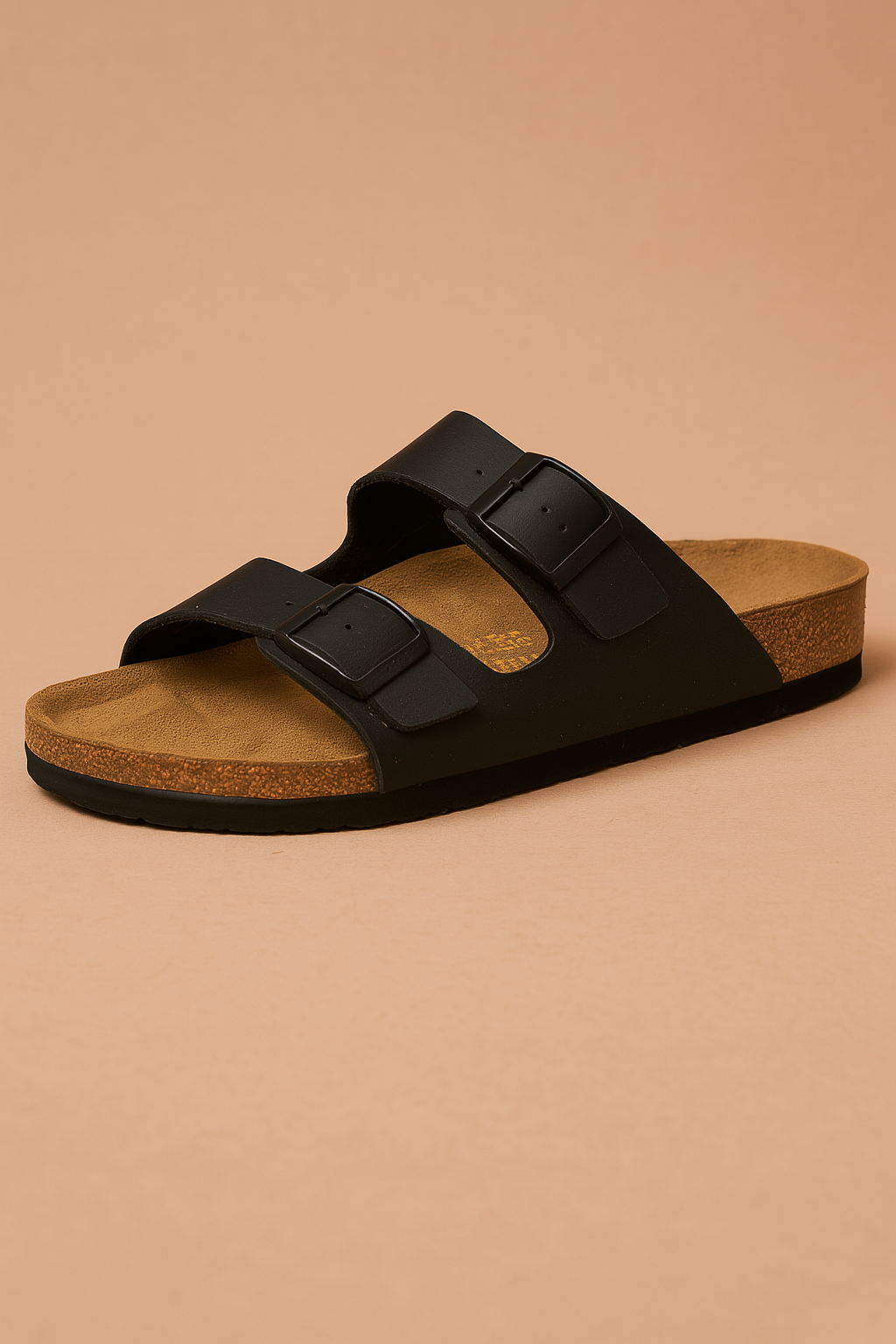 Everyday women's double buckle comfort sandals, offering stylish flat open-toe design for summer.