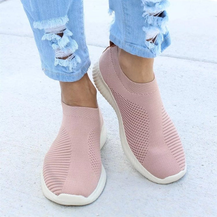 Versatile women's slip-on sneakers, lightweight & comfortable for spring, summer, and fall casual outfits.