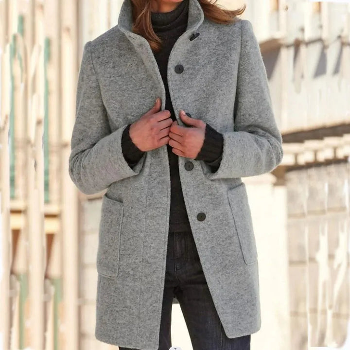 Timeless women's elegant long coat, premium comfortable outerwear for sophisticated style in any season.