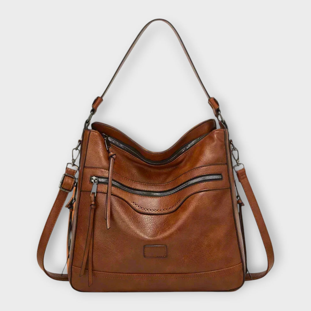 Elegant black shoulder bag for women, a versatile fashion accessory perfect for enhancing any outfit.