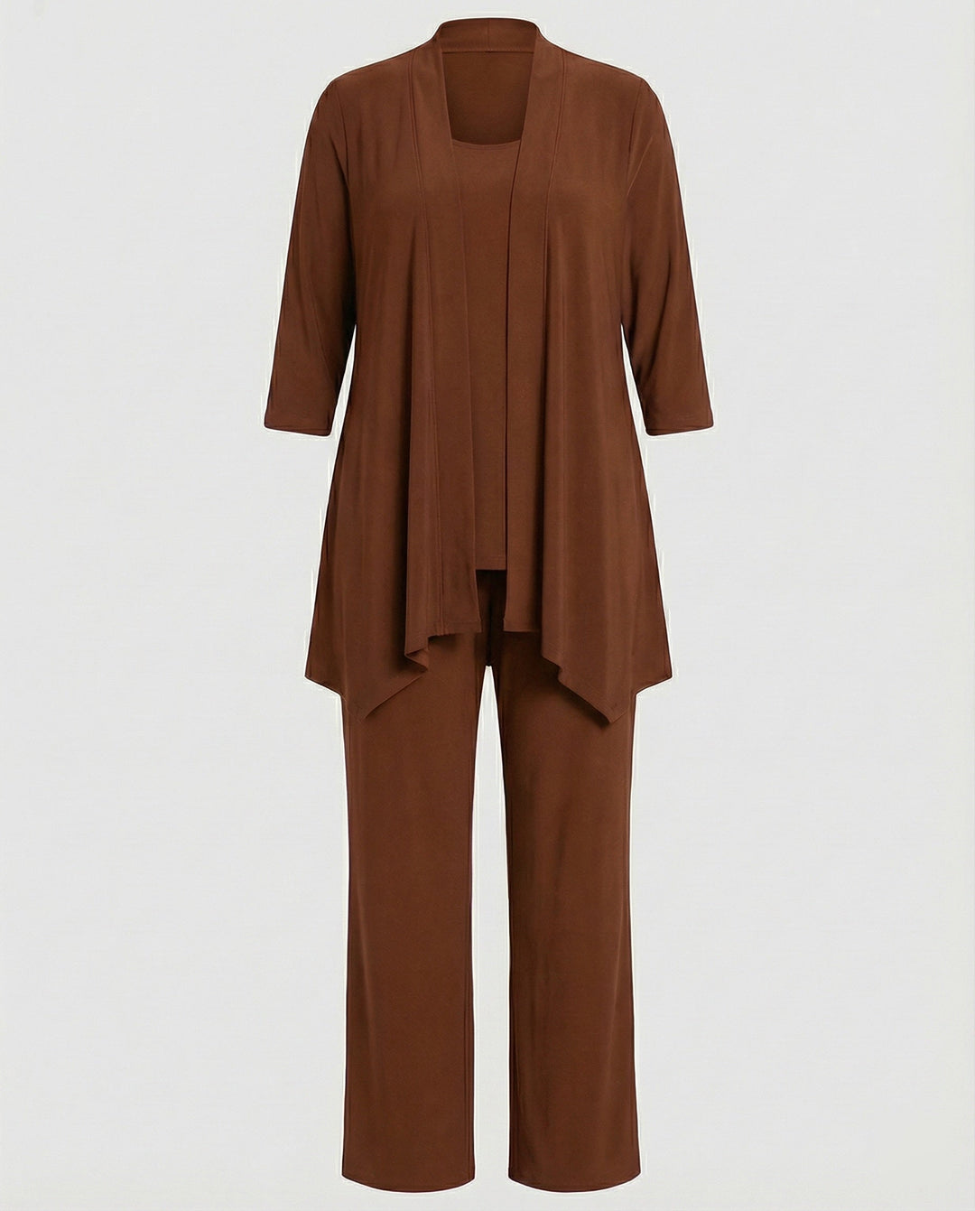 Versatile women's office attire: this tailored blazer, vest & pantsuit offers a refined, professional silhouette.