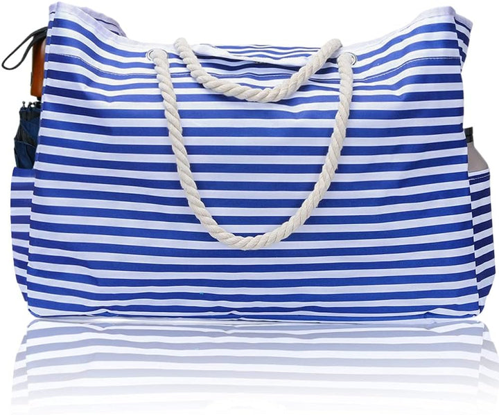 Waterproof extra large beach tote by CoastCarry, featuring a bonus travel case for women's essentials.
