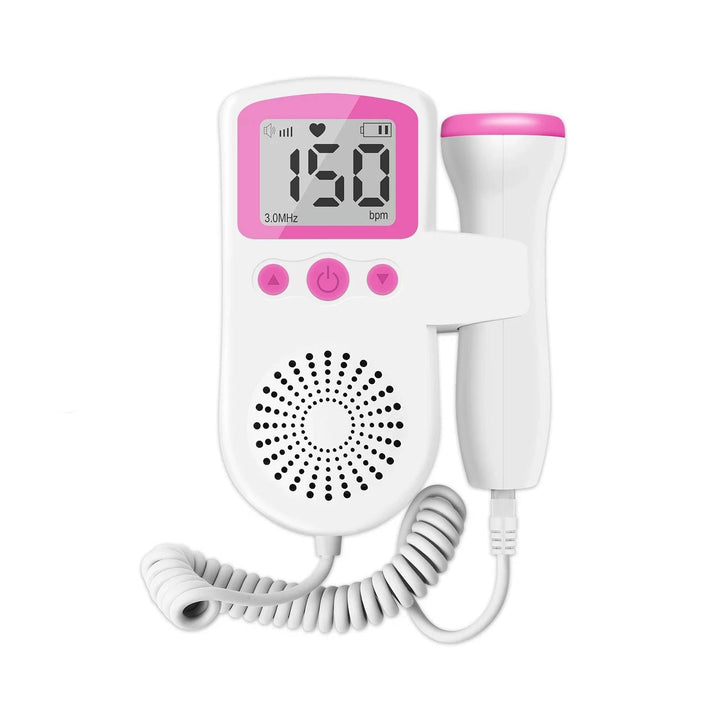 Women's fetal heartbeat doppler monitor for home pregnancy. Easy-to-use device for expectant mothers.
