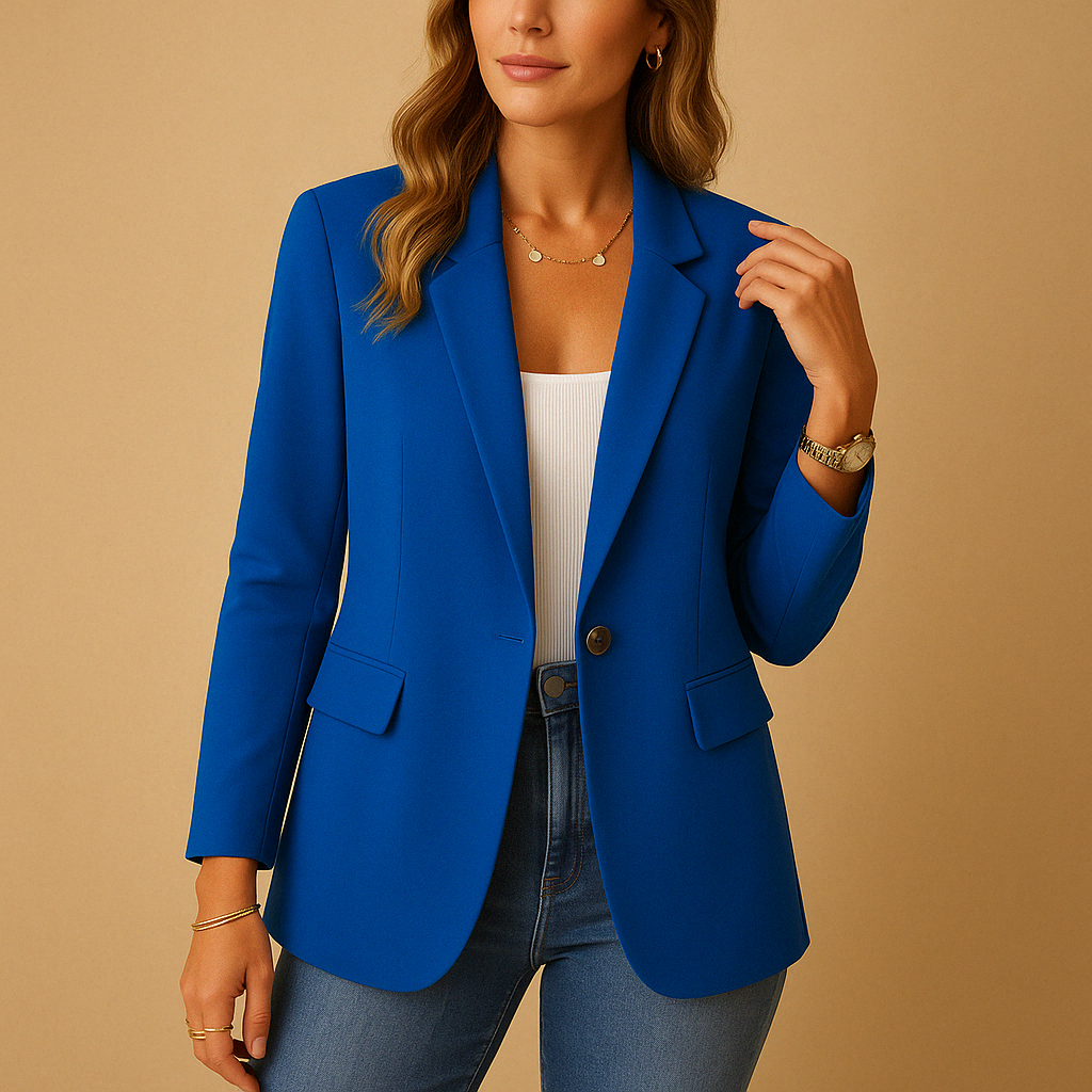 Professional women's black blazer, a fitted silhouette for a polished and modern look