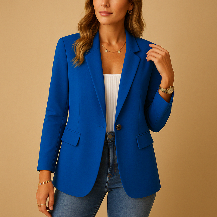 Professional women's black blazer, a fitted silhouette for a polished and modern look