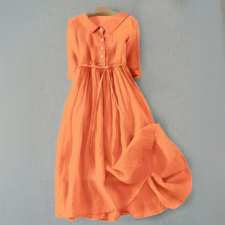 Women's flattering maxi dress for effortless summer style; comfortable, flowy design for everyday wear.