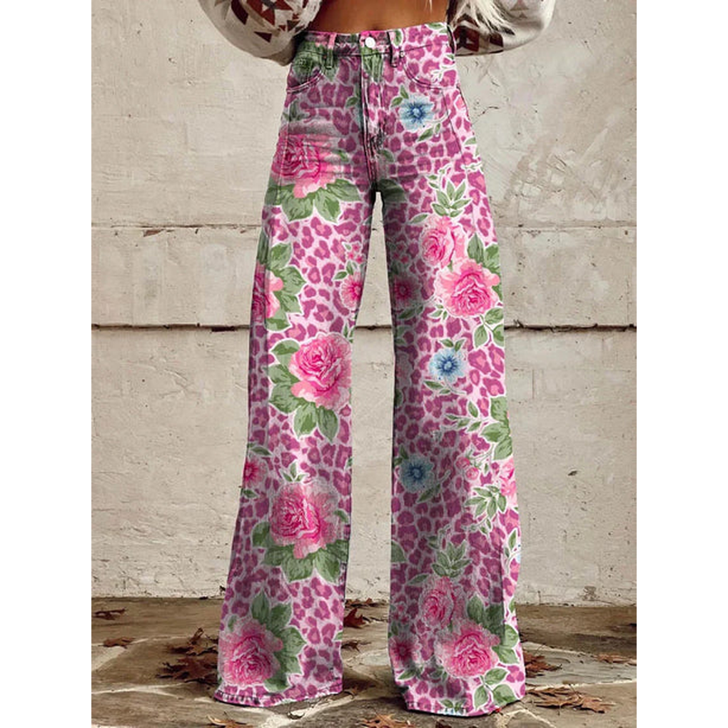 Comfortable women's solid long pants, versatile and chic, ideal for various occasions in polyester spandex