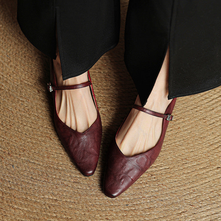 Women's casual slip-on mules, genuine leather for lasting comfort and style