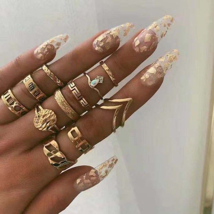 Unique handmade silver ring set, stackable artisan rings for women. A chic fashion accessory.