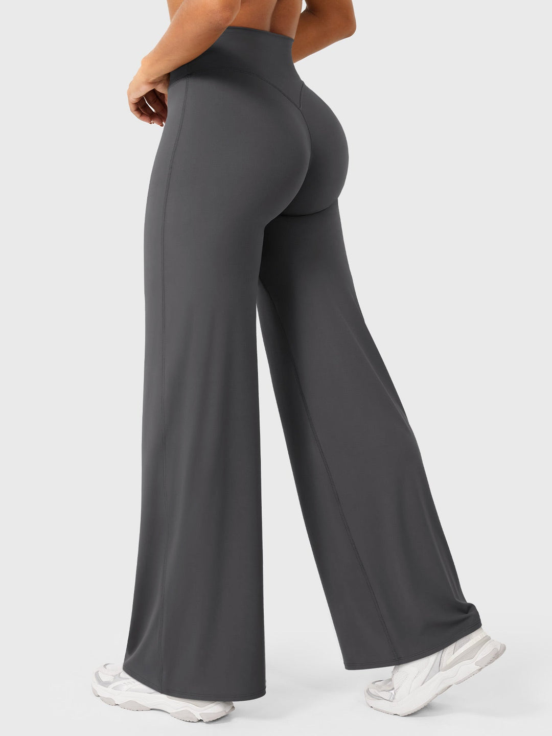 Modern women's high waist flared pants, summer casual, comfortable and stylish bottoms