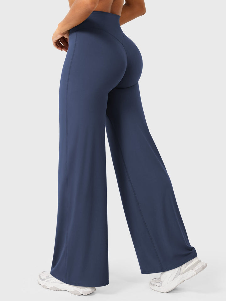 Floral print women's high waist flared pants, summer, comfortable versatile fashion statement