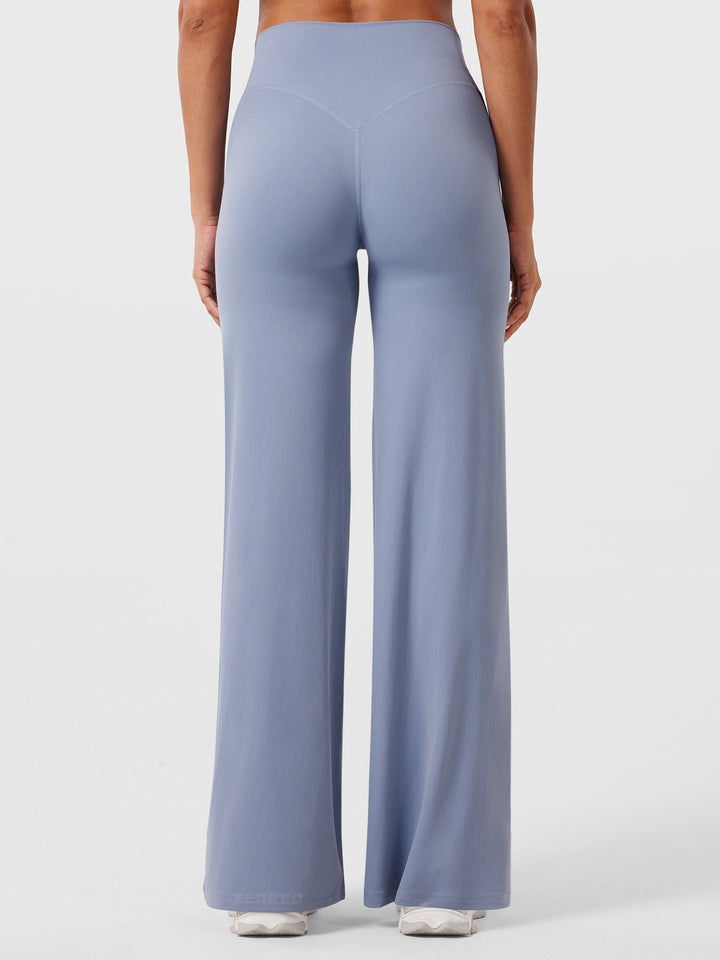 Vacation ready women's high waist flared pants, summer casual, comfortable versatile travel
