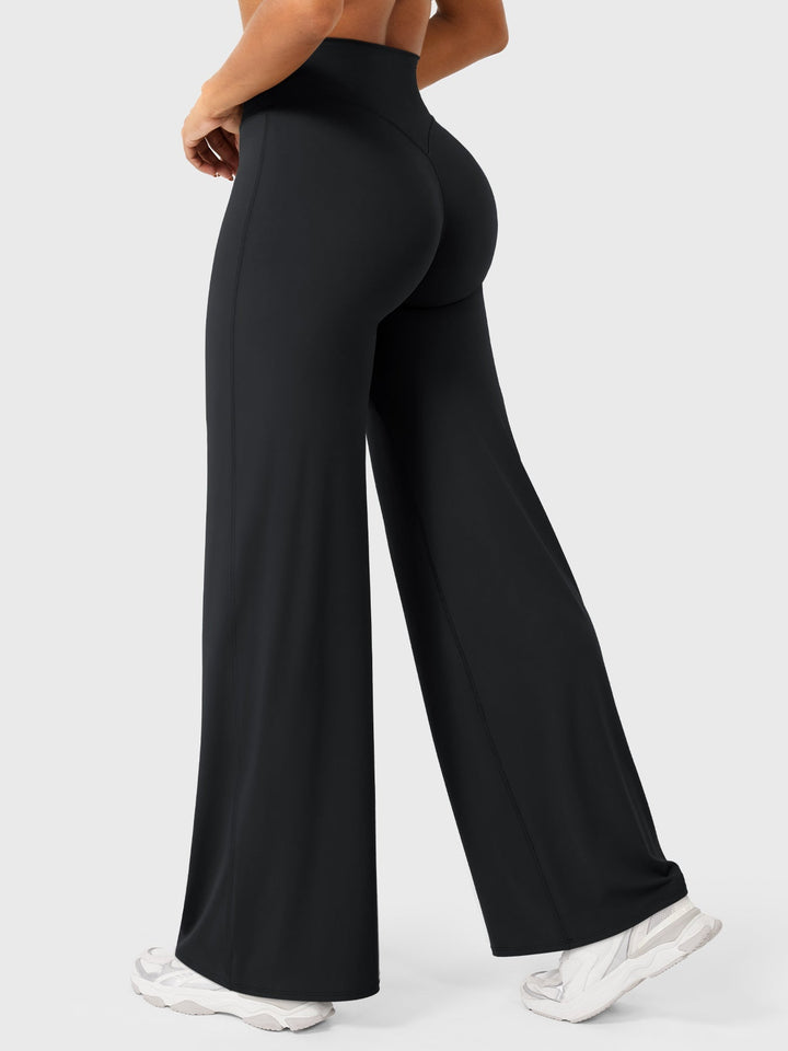 Comfortable women's high waist flared summer pants, casual fashion, versatile and stylish