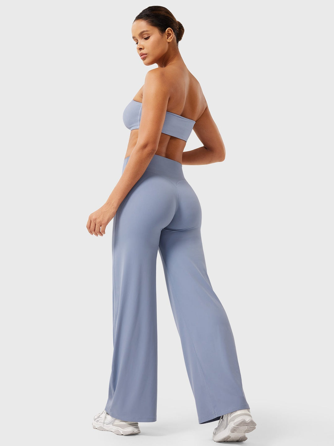 Comfy women's high waist flared pants, summer casual, comfortable versatile lounging