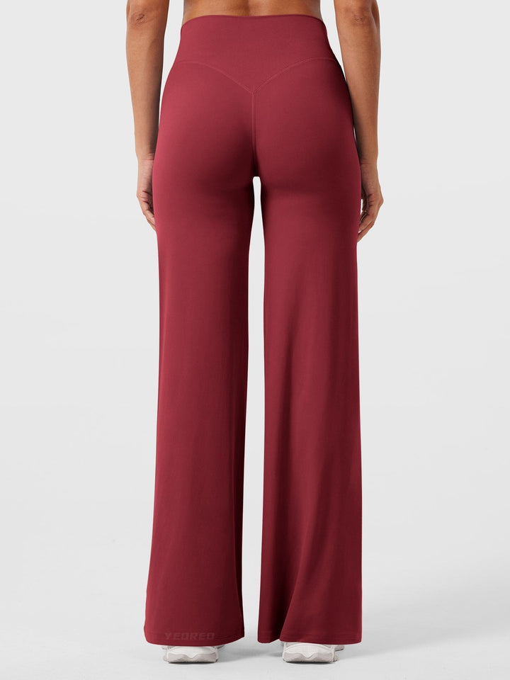 Chic women's high waist flared pants, summer fashion, comfortable versatile statement piece