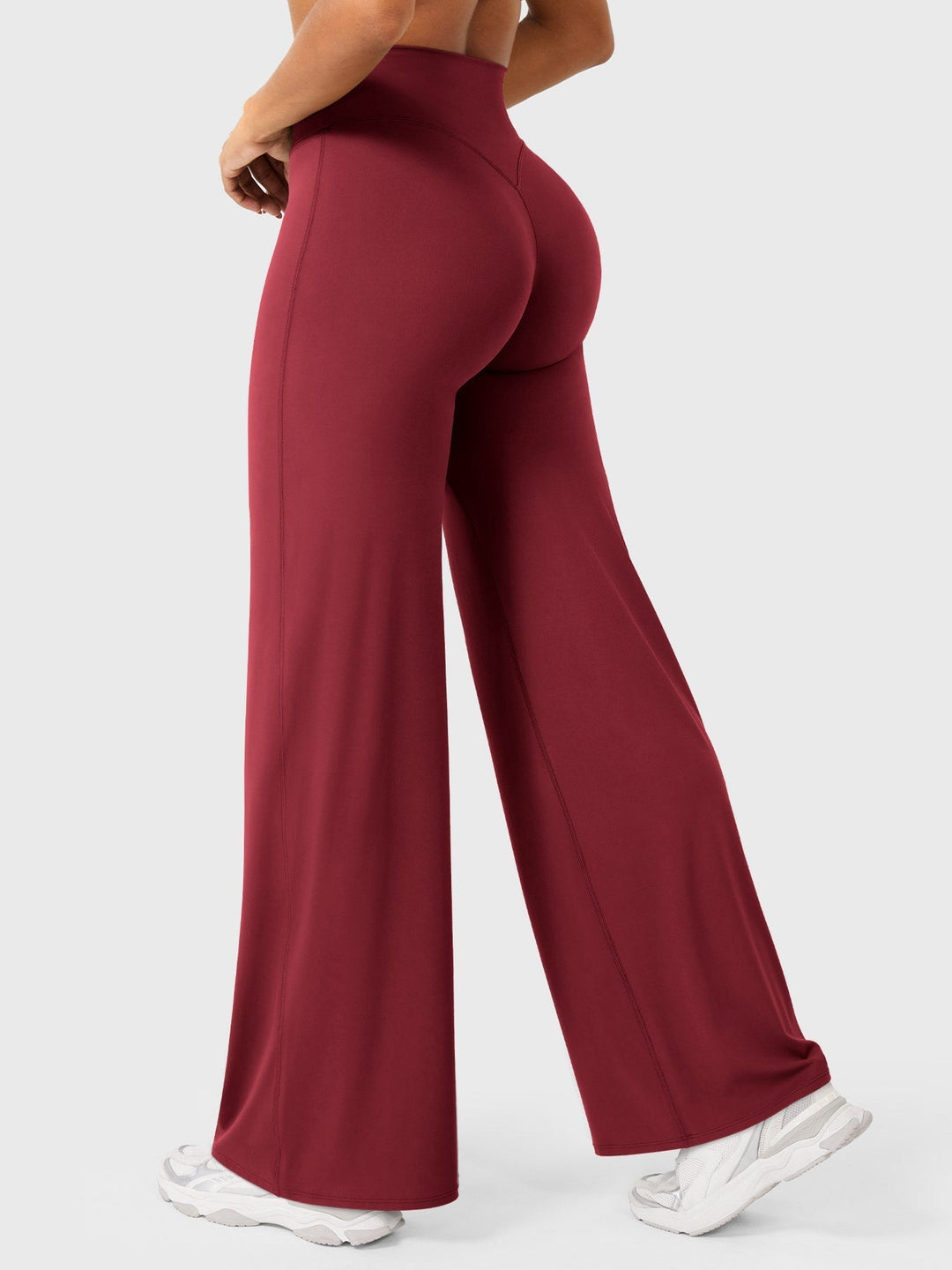 Women's high waist flared pants, perfect for garden parties, summer casual, comfortable