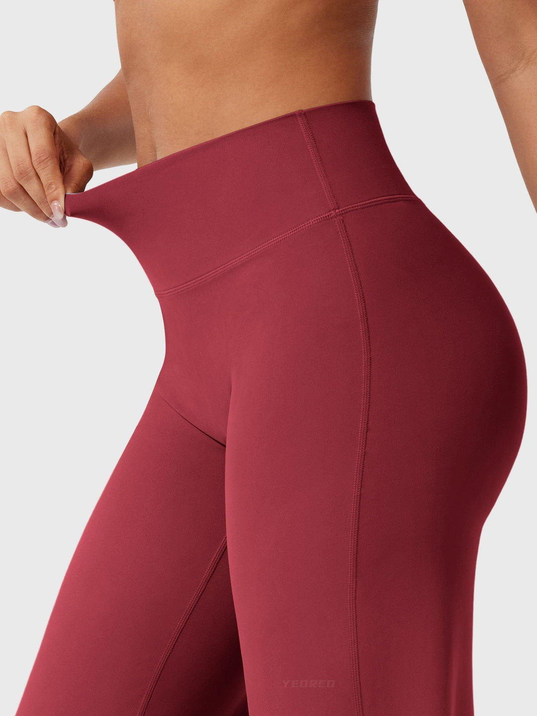 Women's high waist flared pants with wide leg opening, summer casual, comfortable versatile