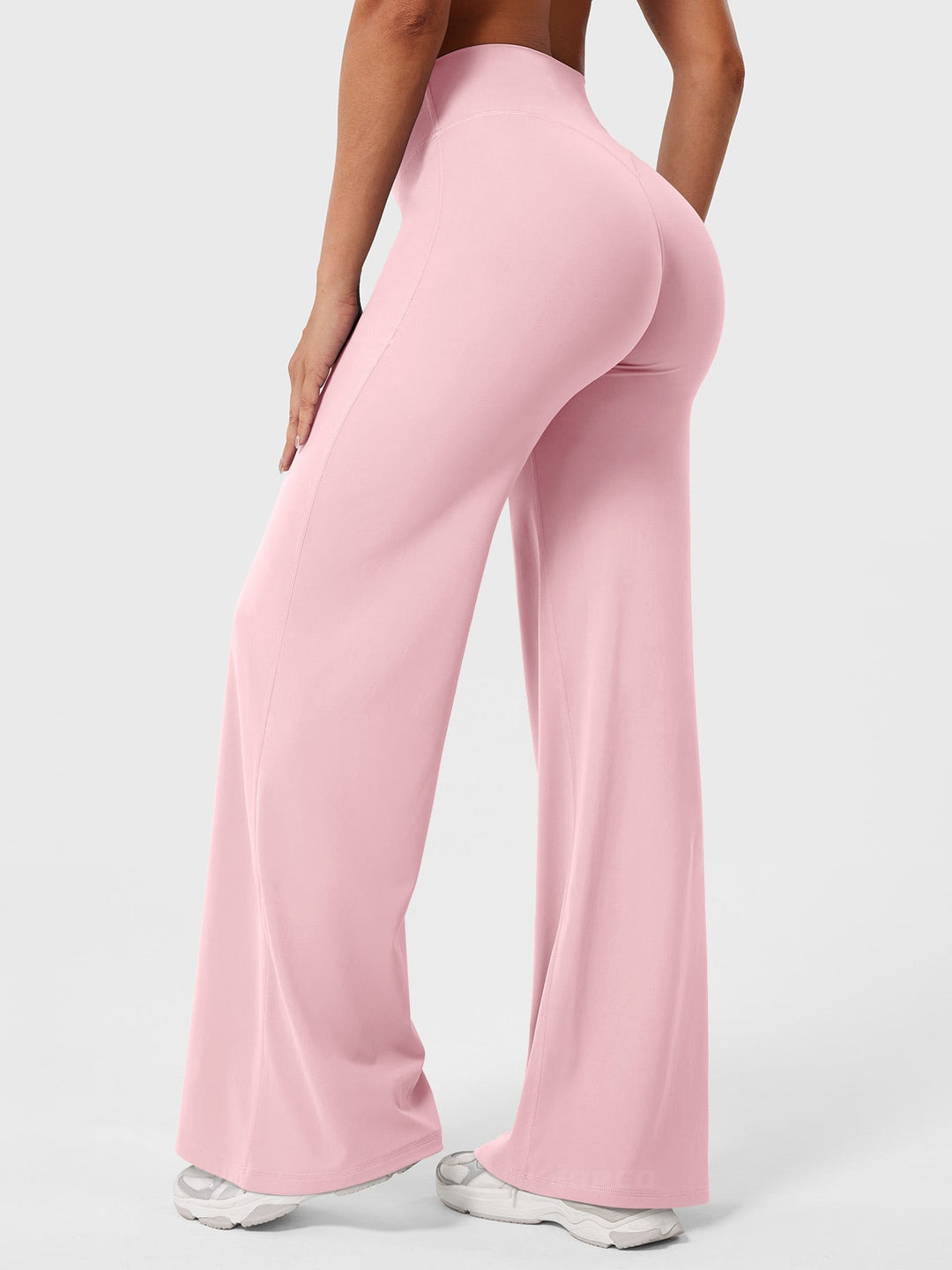 Women's high waist flared pants, promoting freedom of movement, summer, comfortable versatile