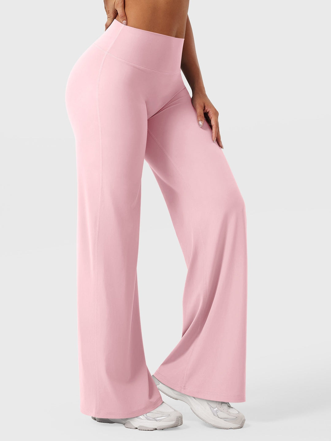 Women's high waist flared pants, for a sophisticated casual look, summer, comfortable versatile