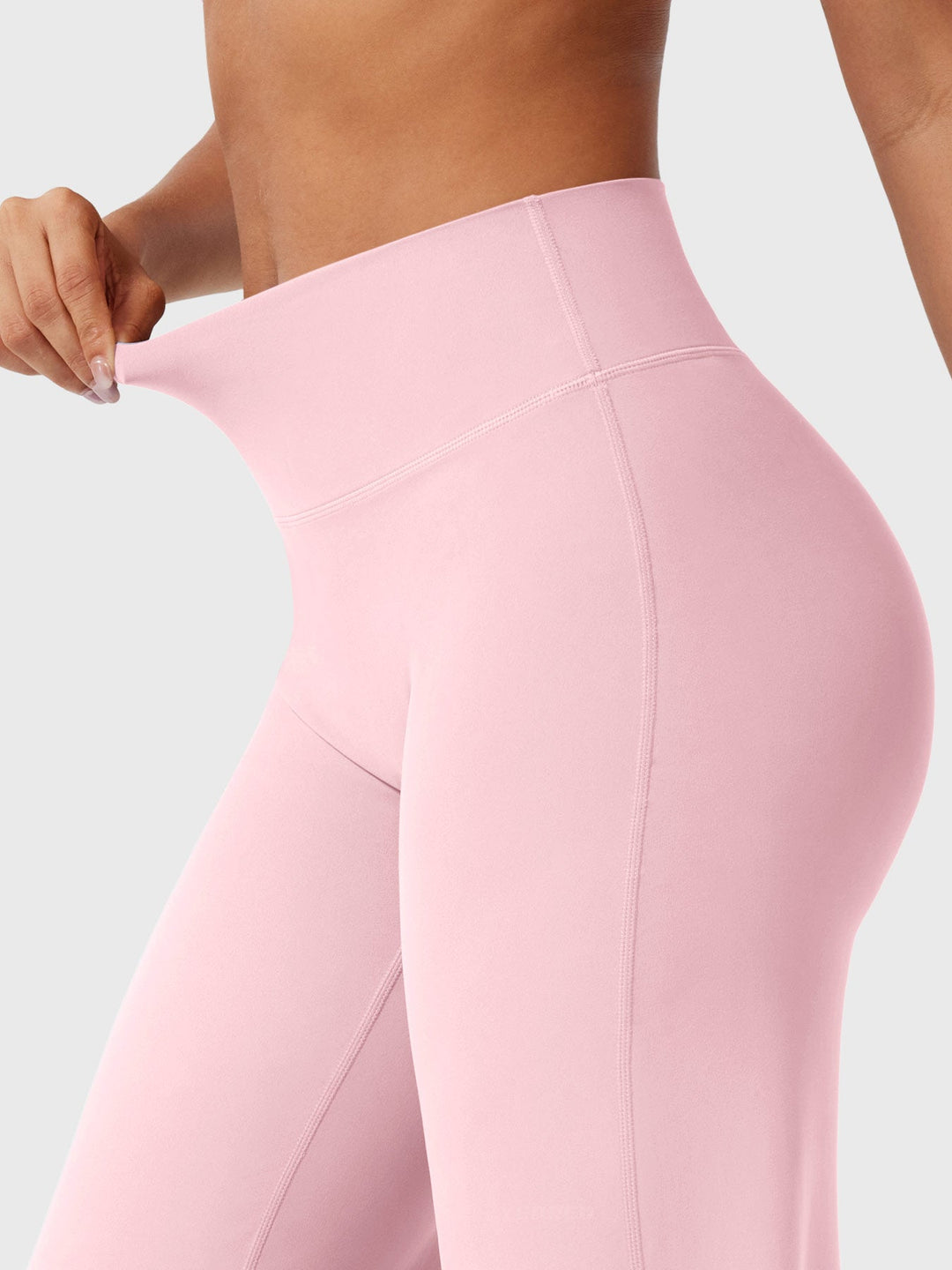 Women's high waist flared pants, showcasing a classic silhouette, summer, comfortable versatile